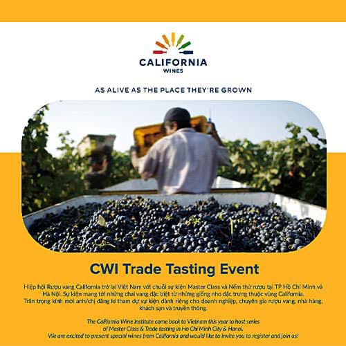 Sự kiện California Wine Institute Trade Tasting 2023