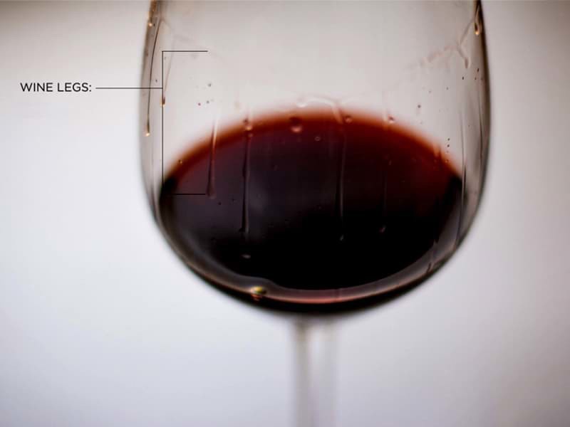 Wine legs/chân rượu là gì trong rượu vang?