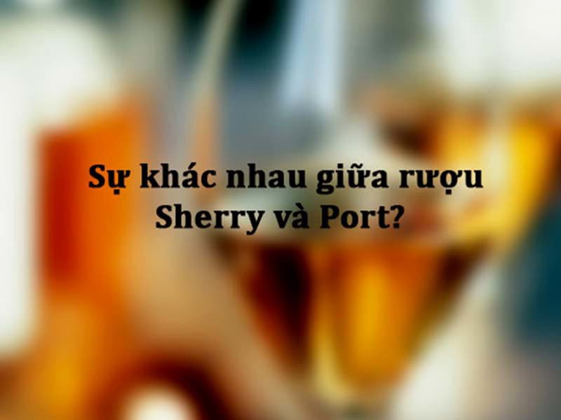 Sự khác nhau giữa rượu Sherry và Port?