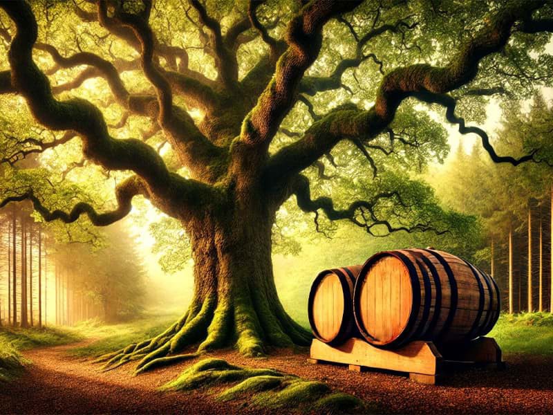 Hương vị gỗ sồi trong rượu whisky