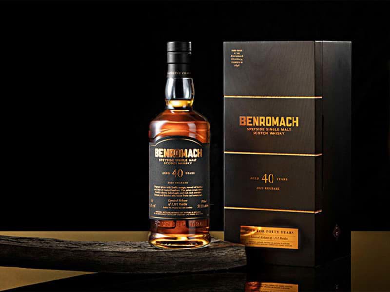 Benromach 40 năm đã phát hành phiên bản năm 2022