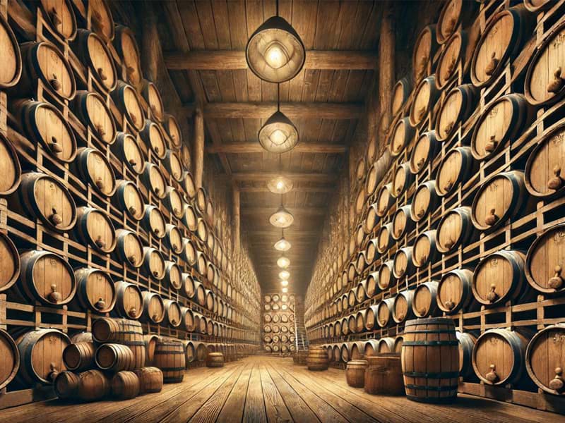 Thùng rượu whisky được lưu trữ và bảo quản trong kho như thế nào?