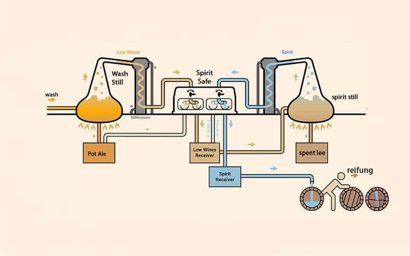 Quy trình chưng cất trong Pot still