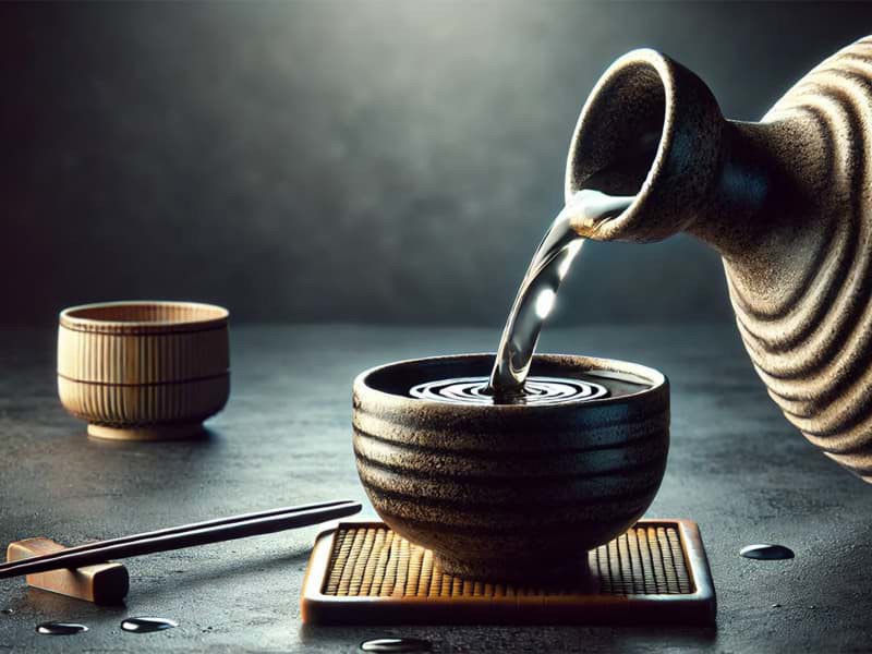 Phục vụ rượu Sake