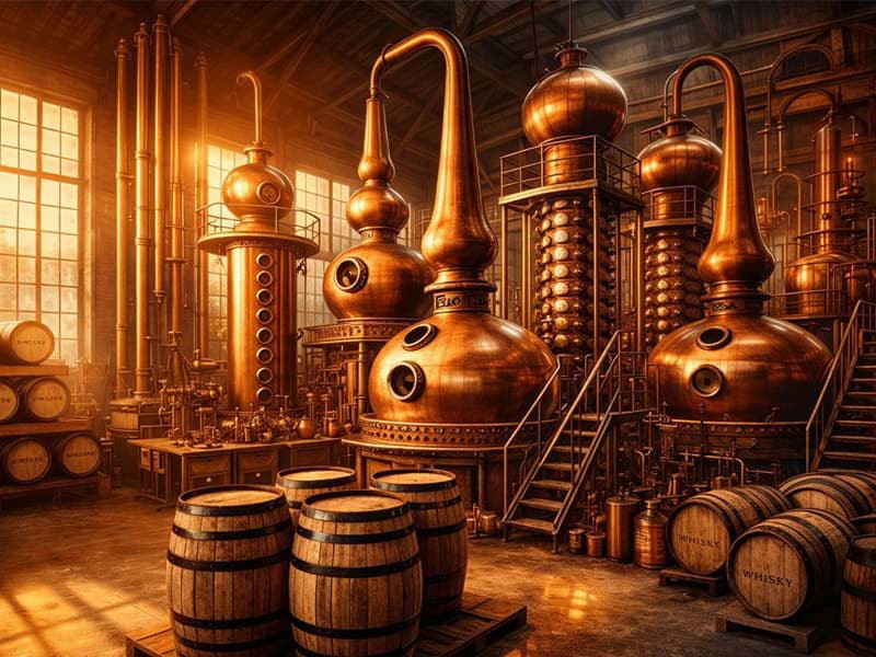 Tìm hiểu về quá trình chưng cất rượu whisky