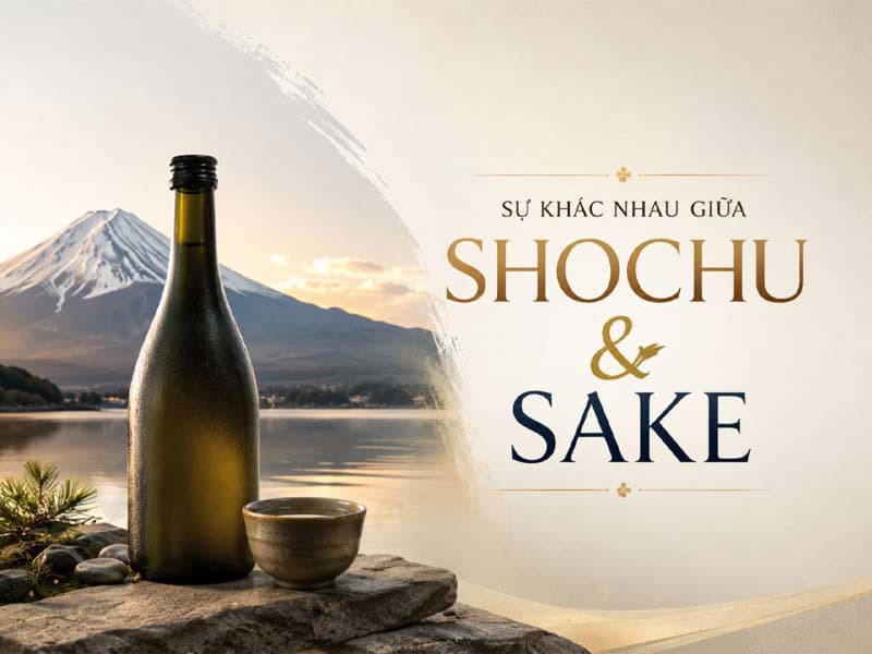 Sự khác nhau giữa rượu Sake và Shochu là gì?