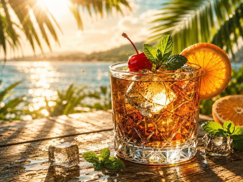 Ly Cocktail Bourbon hoàn hảo cho mùa hè