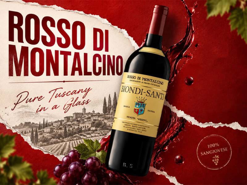 Khám phá dòng vang Rosso Di Montalcino