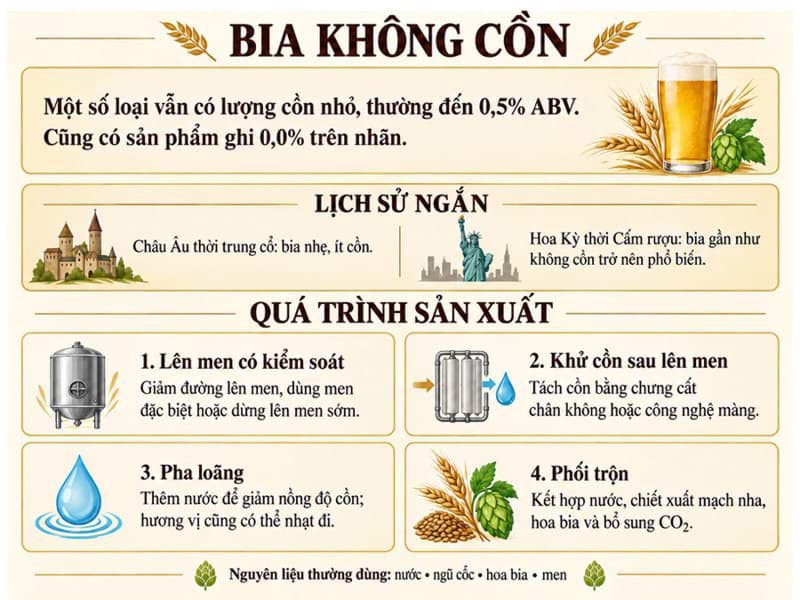 Bia không cồn là gì?