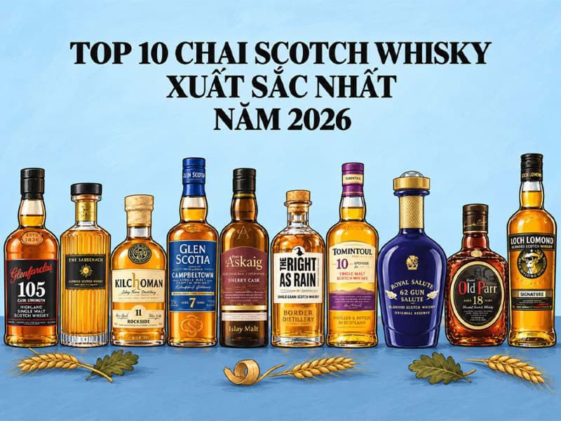 Top 10 chai Scotch whisky xuất sắc nhất 2026