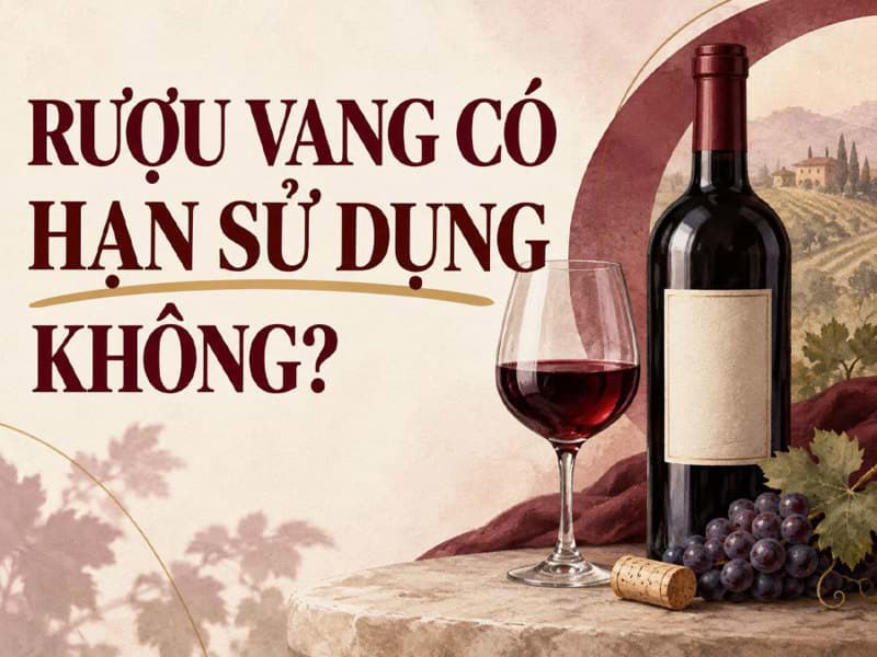 Rượu vang có hạn sử dụng không?