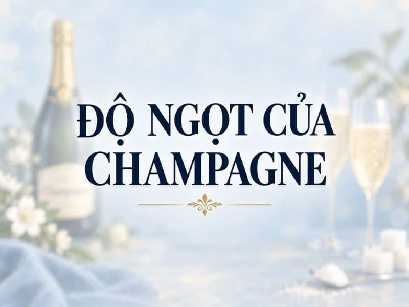 Độ ngọt của rượu Champagne