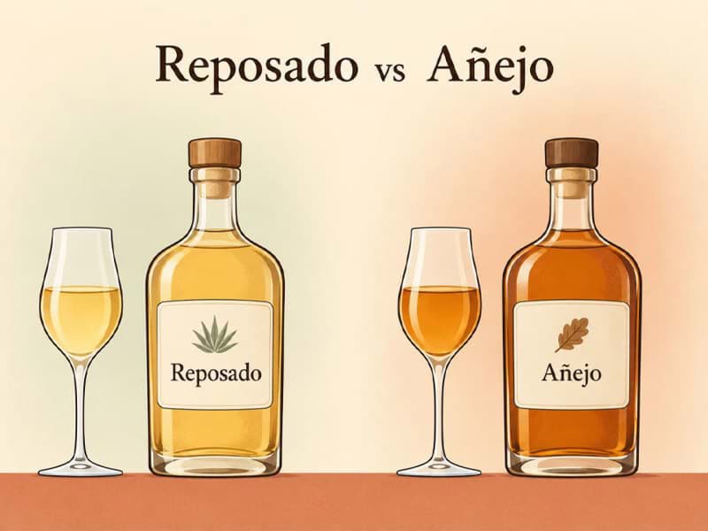 Sự khác nhau giữa Tequila Reposado và Anejo