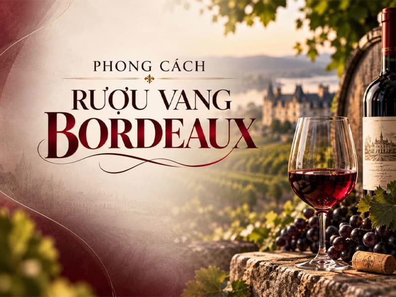 Phong cách rượu vang đỏ vùng Bordeaux