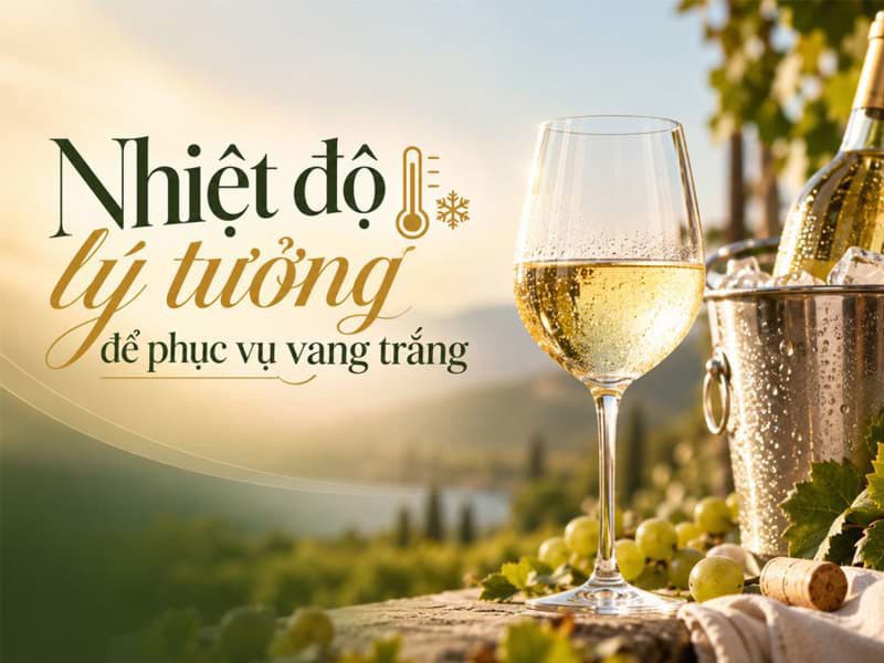 Nhiệt độ lý tưởng để phục vụ vang trắng