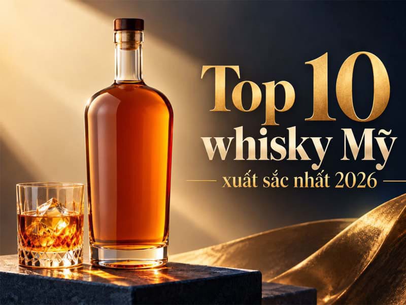 Top 10 whisky Mỹ xuất sắc nhất 2026