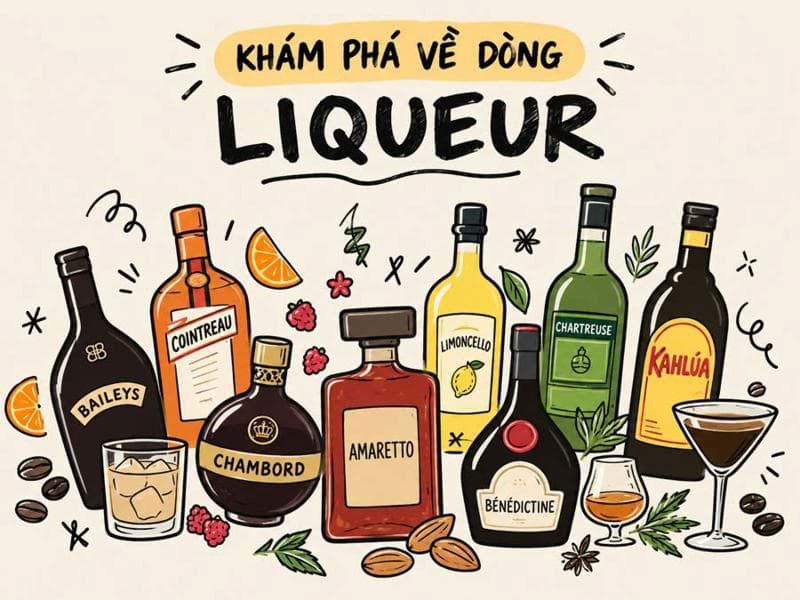 Khám phá về dòng rượu mùi (Liqueur)