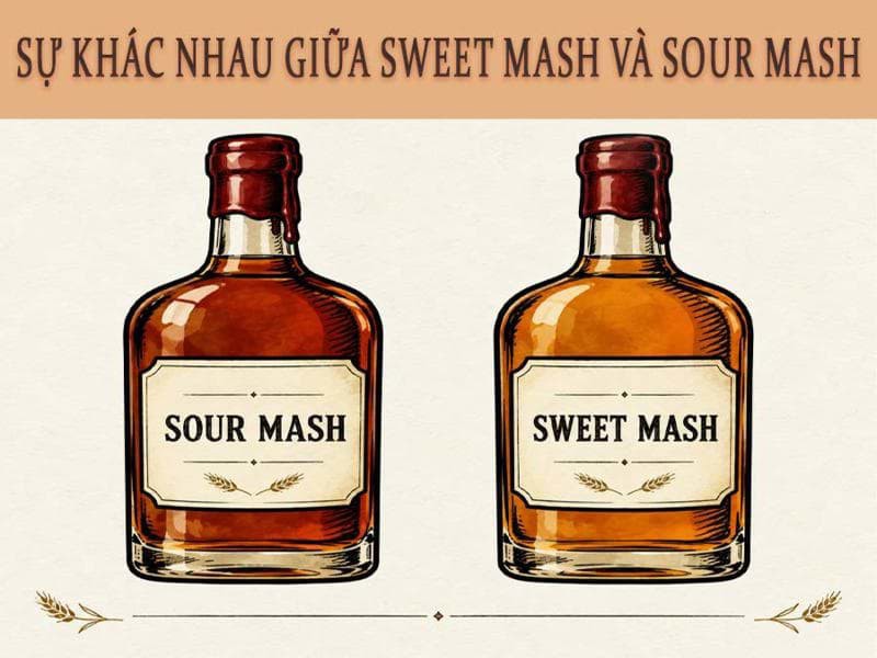 Sự khác nhau giữa Sweet và Sour Mash whisky