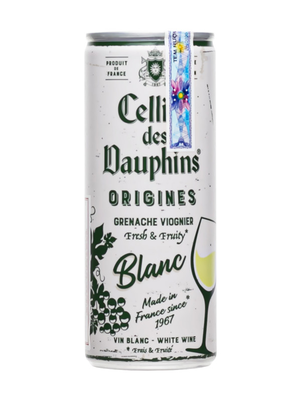 Rượu vang lon Cellier des Dauphins Blanc 250ml