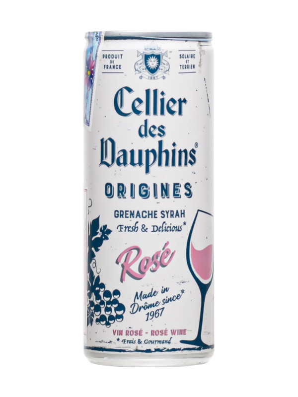Rượu vang lon Cellier des Dauphins Rose 250ml