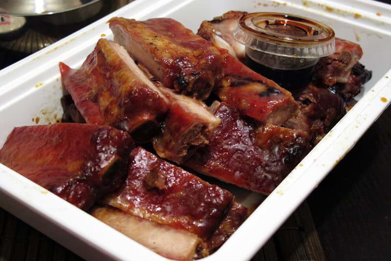 ruou vang, mon suon nuong